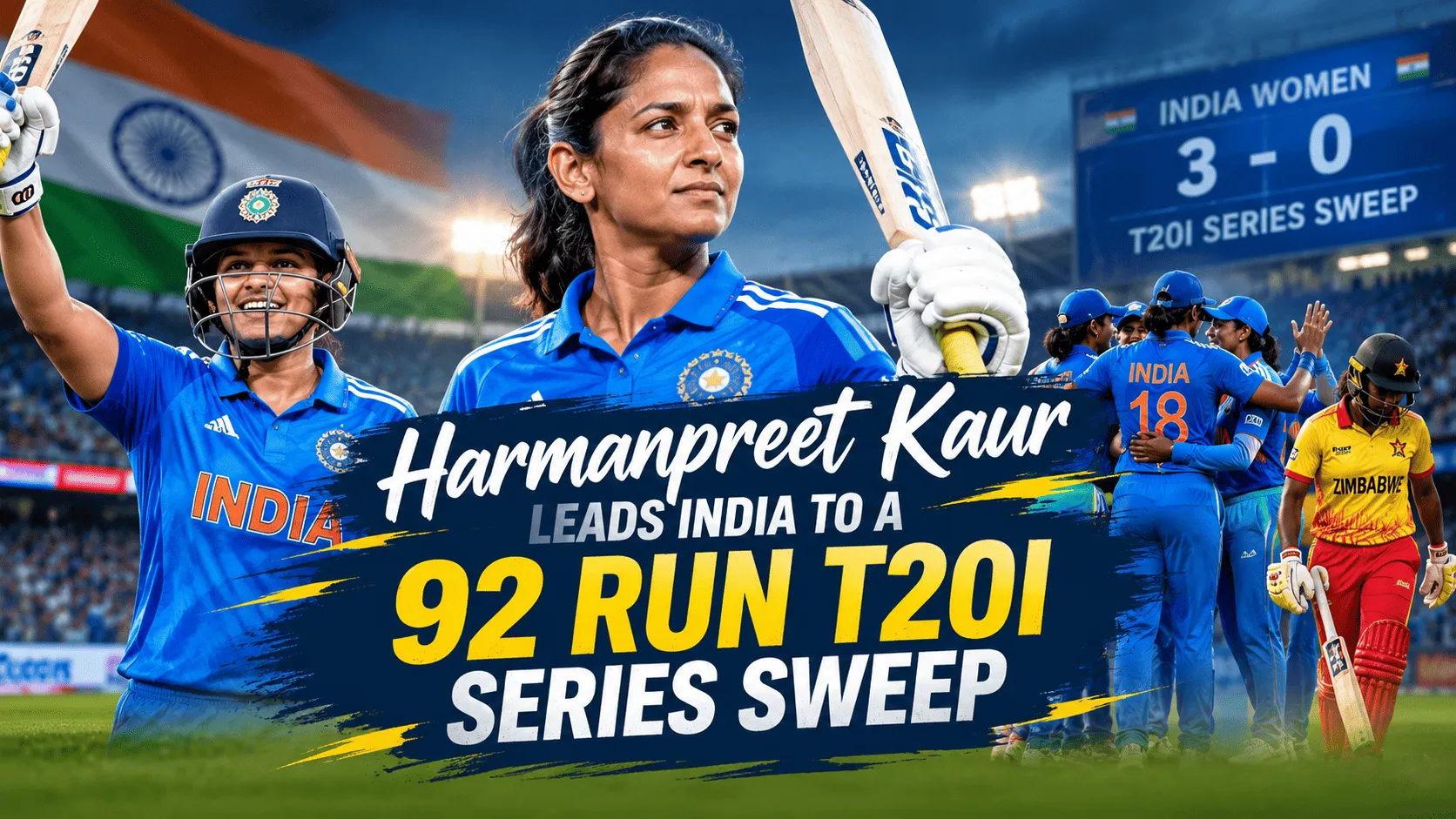 Indian Women’s Cricket Series Sweep by harmanpreet kaur