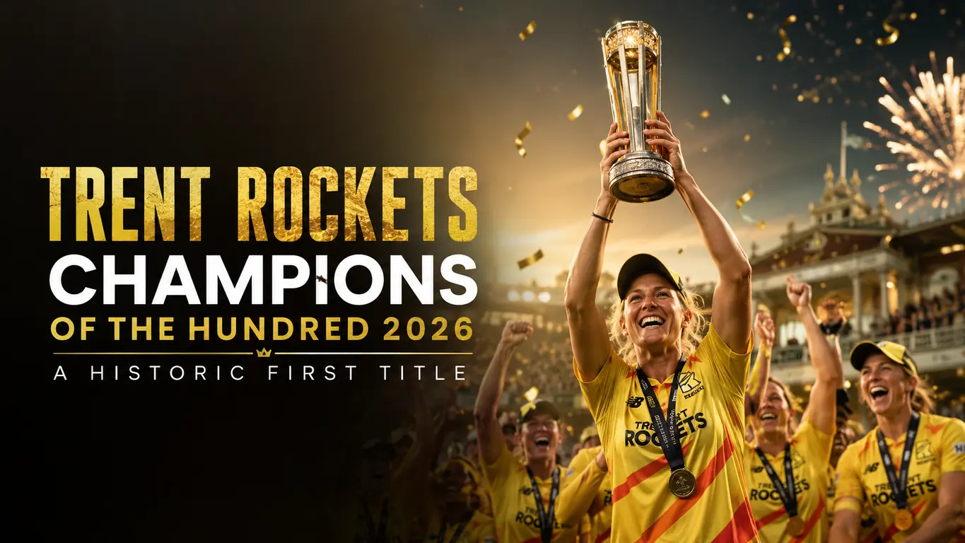 Trent Rockets won the title after defeating Sunrisers Leeds in The Hundred 2026 women’s final at Lord’s