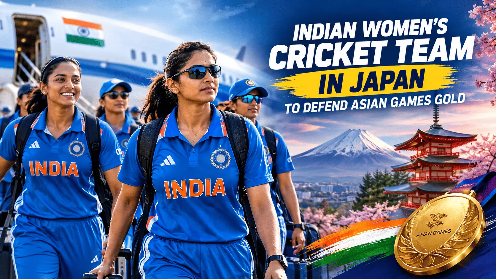 Indian Women’s Cricket Team in Japan preparing to defend their Asian Games gold medal in 2026