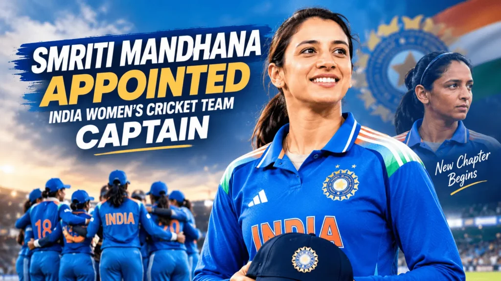 Smriti Mandhana appointed captain of India women’s cricket team