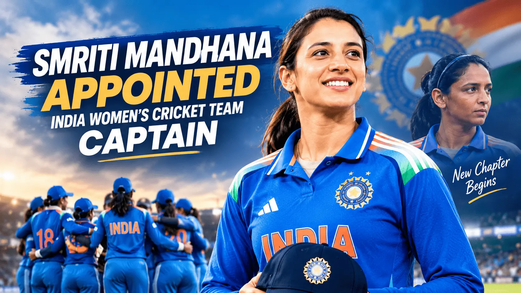 Smriti Mandhana appointed captain of India women’s cricket team